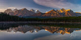 Beautiful picture of  Reflecting on Hector in the Canadian Rockies for sale as a fine art photography print.