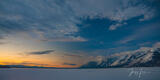 Winter Sunrise at the Teton Range print