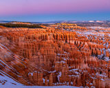 Winter Morning Glow over Bryce Canyon print