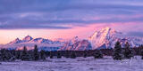 Winter Sunrise in the Tetons print