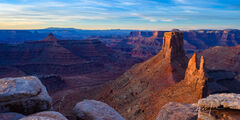 Canyon Land Morning View Panorama
