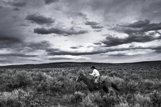 Cowboy Black and White Photo Print