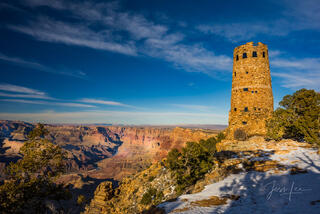 Watch Tower. A Grand Canyon photo fine art print in large format museum-quality Acrylic or metal wall art