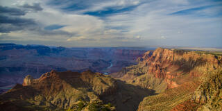 A Grand Canyon photo fine art print of a beautiful canyon picture available in large format museum-quality Acrylic or metal wall art.