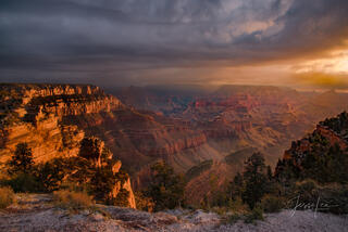 A Grand Canyon photo fine art print of a beautiful canyon picture available in large format museum-quality Acrylic or metal wall art.
