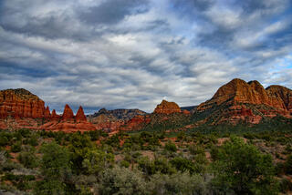Twin Buttes and Butte in a beautiful Fine Art Photography Print of Sedona
