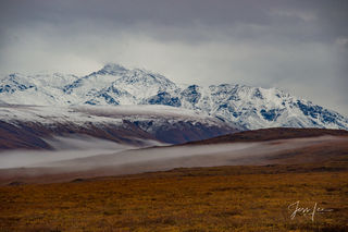Autumn colors take hold in the Brooks Range in Alaska. 