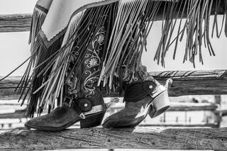 Cowboy Black and White Photo Print