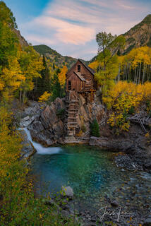 Crystal Mill, Colorado, photo print, of a Fall Picture.