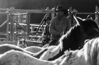Cowboy Black and White Photo Print
