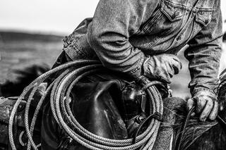 Cowboy Black and White Photo Print