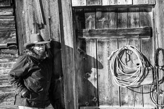 Cowboy Black and White Photo Print