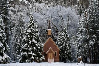 Yosemite Winter Chapel 