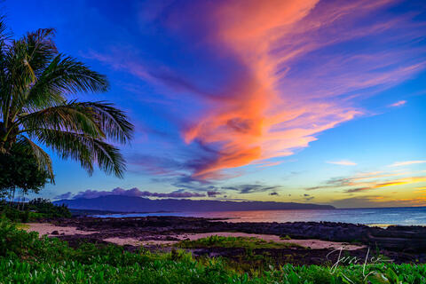 Sun Streaked Beach