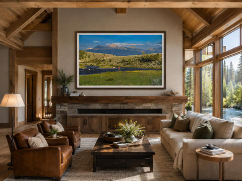 Fly Fishing The Madison — Fine Art in a Western Great Room