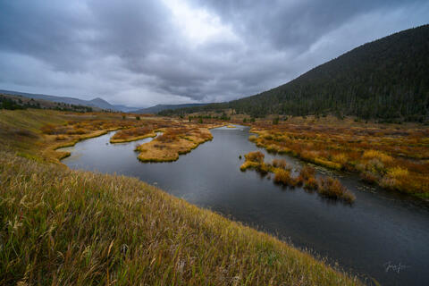 Storm Light on the Gallatin — Montana Autumn Landscape
