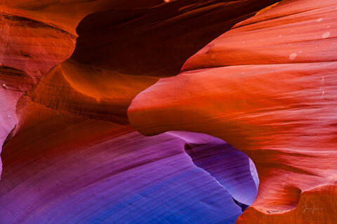 slot canyon, Antelope Canyon, light beams,