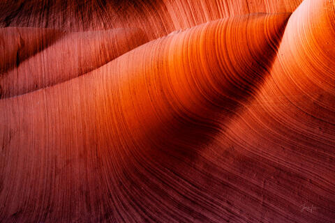 slot canyon, Antelope Canyon, light beams,