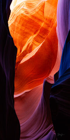 slot canyon, Antelope Canyon, light beams,