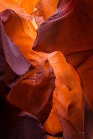slot canyon, Antelope Canyon, light beams,