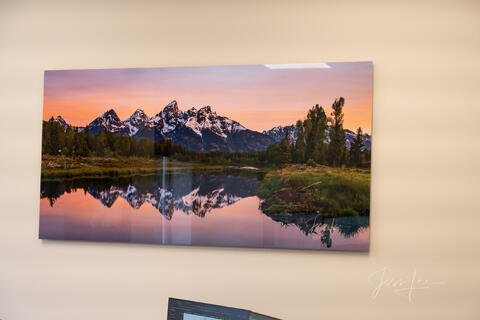 40X60" Teton Spring Reflection