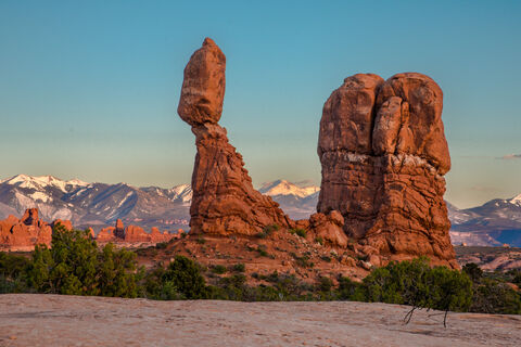 Balance Rock Spring Evening