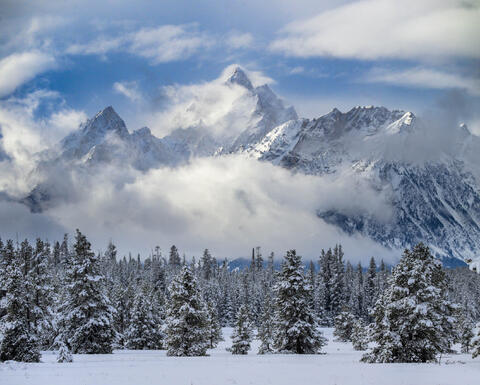 A Grand Teton photo fine art print of beautiful Photography and Pictures in large format museum-quality Acrylic or metal wall art