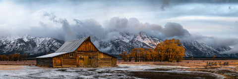 Teton Barn Fall Storm