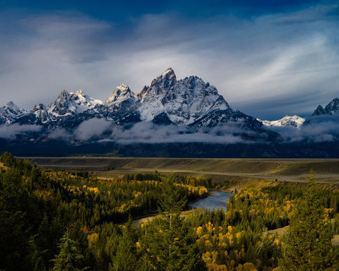 Grand Teton National Park Photography Print of autumn in the Tetons