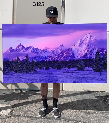 36x72" Teton blues