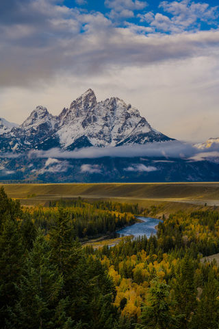 Grand Teton Photograph Print for sale from Snake River overlook