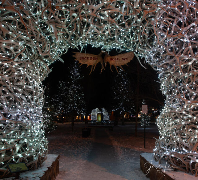 Grand Teton National Park Photo of antler arch