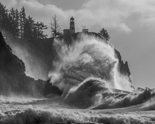 Ocean Photography Print of Big Waves.