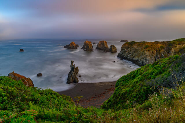 California Coastline Photography, Sunrise Beach Photos, Pacific Coastline Photos