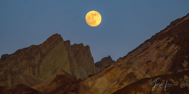 Death Valley Photography Print Moon of Gold