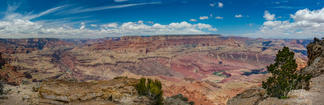 Panorama of the Grand Canyon in Arizona. 