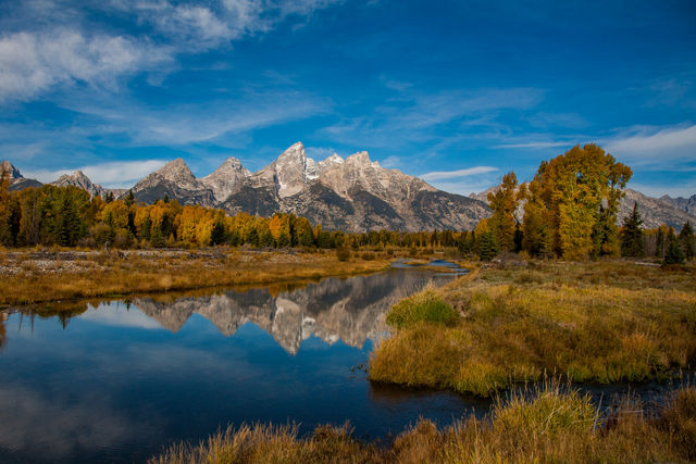 Calm Autumn Water in the Tetons