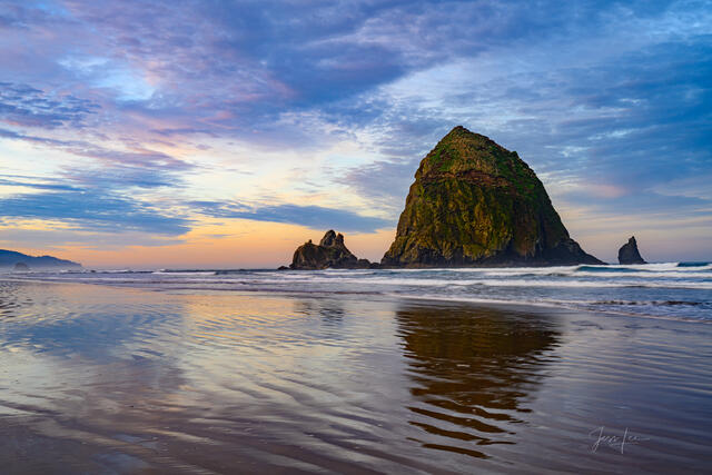 Blue Hour on Haystack Rock