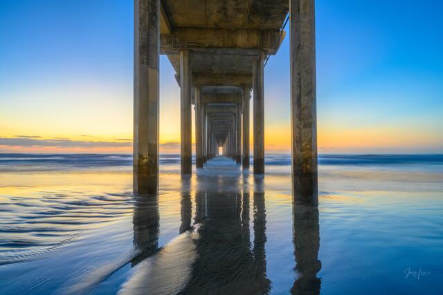 Scripps Pier Fine Art Photography Print taken along the California Coast