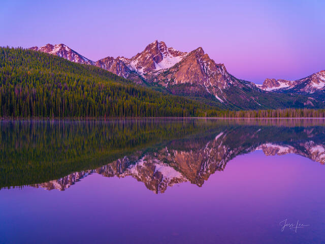 Stanley Lake Dawn Glow