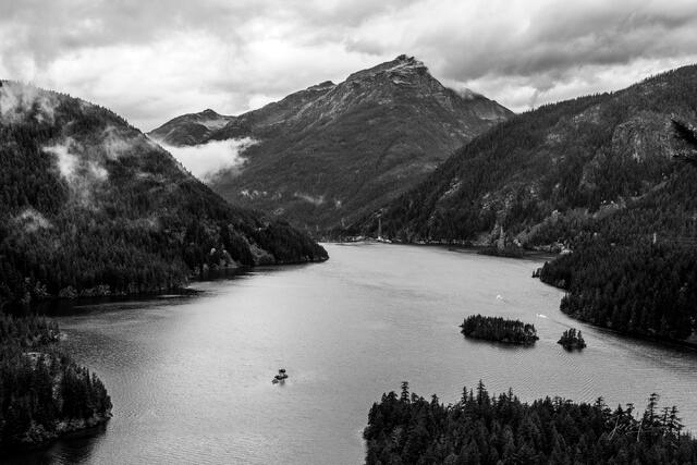 Diablo Lake Black and White