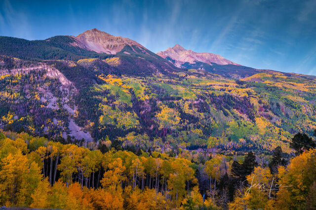 Colorado Fall Color Photography Print Wilson Peak