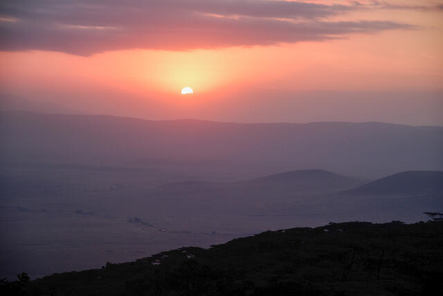 Crater Sunset