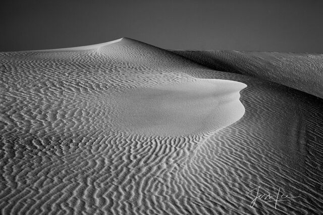 White sand dune