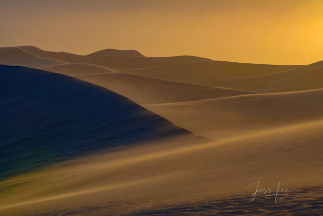 Death Valley Photography Print Golden Sky