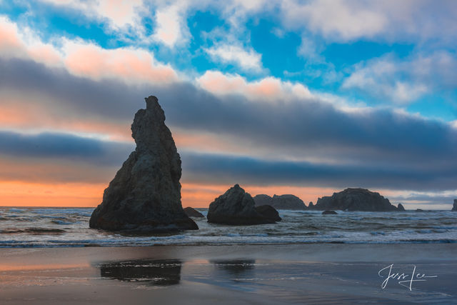 Oregon Coast Beach Sunset, a Fine Art Photography Print