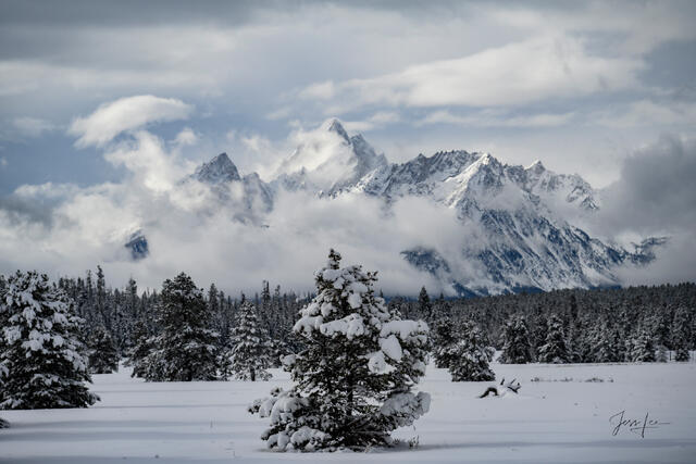 A Grand Teton photo fine art print of beautiful Photography and Pictures in large format museum-quality Acrylic or metal wall art