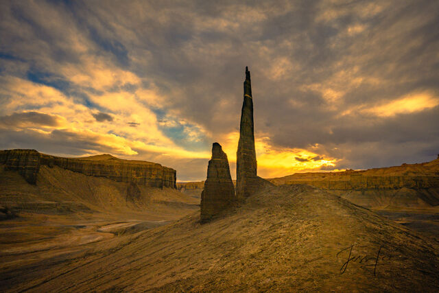 Fine Art Photographic print of Desert Monoliths in Utah's San Rafael Swell