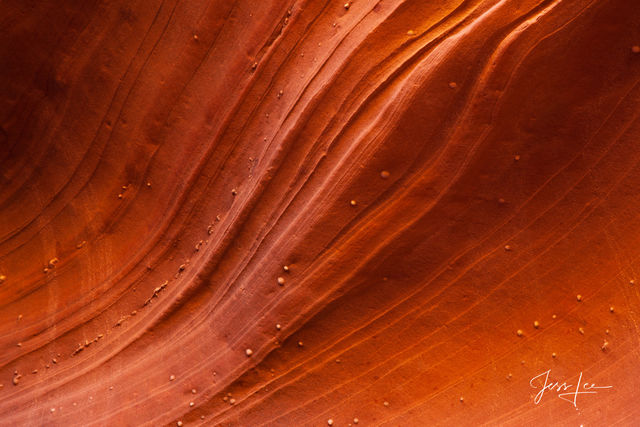 Sandstone ridges in red rock country in Arizona. 