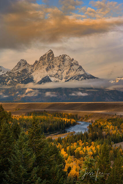 Snake River Overlook Vertical Photography Print.